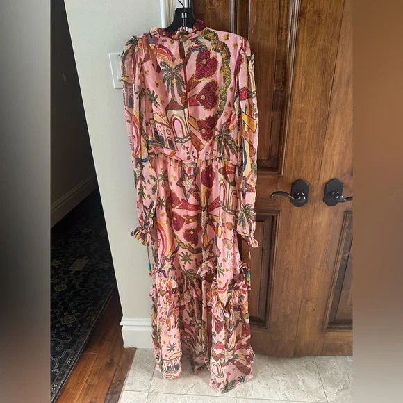 Farm Rio NWT Folk Pink Party
Maxi Dress Size M LOWEST $ on Posh - Picture 3 of 9